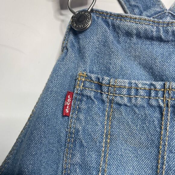 5 for $25🔥Levi's Shortall Denim Overalls XS (5/6) - Picture 3 of 8